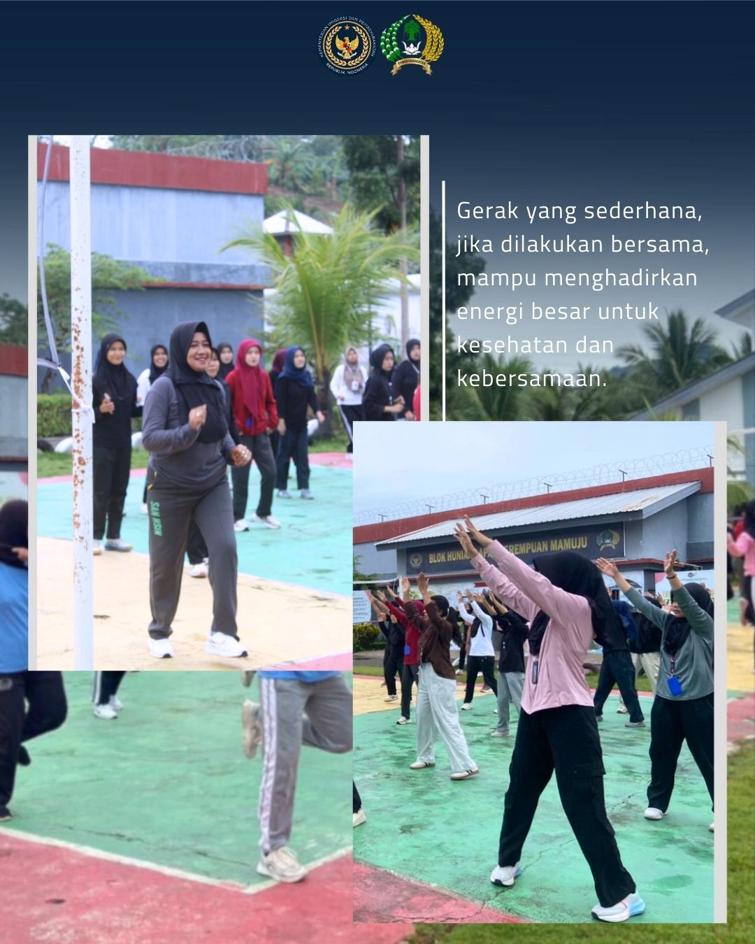 Sabtu Sehat Lapas Perempuan Mamuju, Perkuat Kebugaran dan Kebersamaan