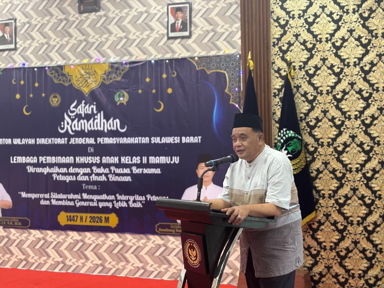 Safari Ramadhan Kakanwil Ditjenpas Sulbar di LPKA Kelas II Mamuju 2026