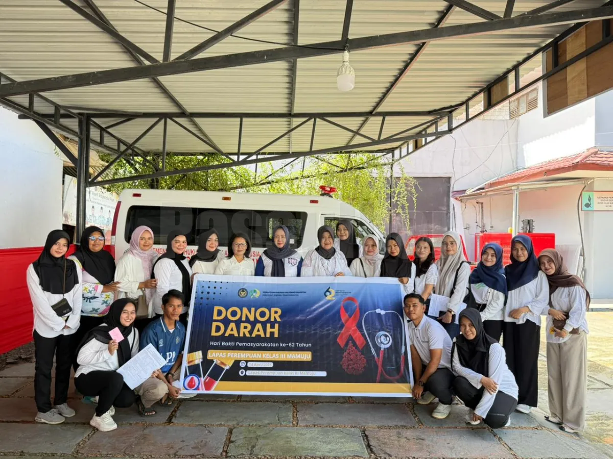 Setetes Darah, Sejuta Harapan: Lapas Perempuan Kelas III Mamuju Ikuti Kegiatan Donor Darah dalam Rangka Memeriahkan Hari Bakti Pemasyarakatan ke-62