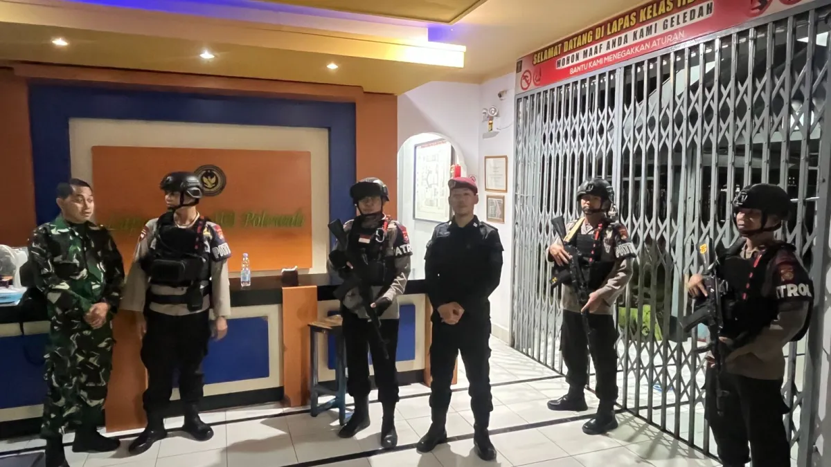 Sinergitas APH, Lapas Kelas IIB Polewali Terima Kunjungan Patroli Sambang Personel Brimob Polda Sulbar