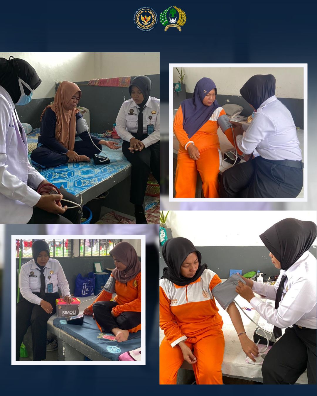 Tenaga Medis LPP Mamuju Lakukan Pemeriksaan Kesehatan Langsung di Area Hunian