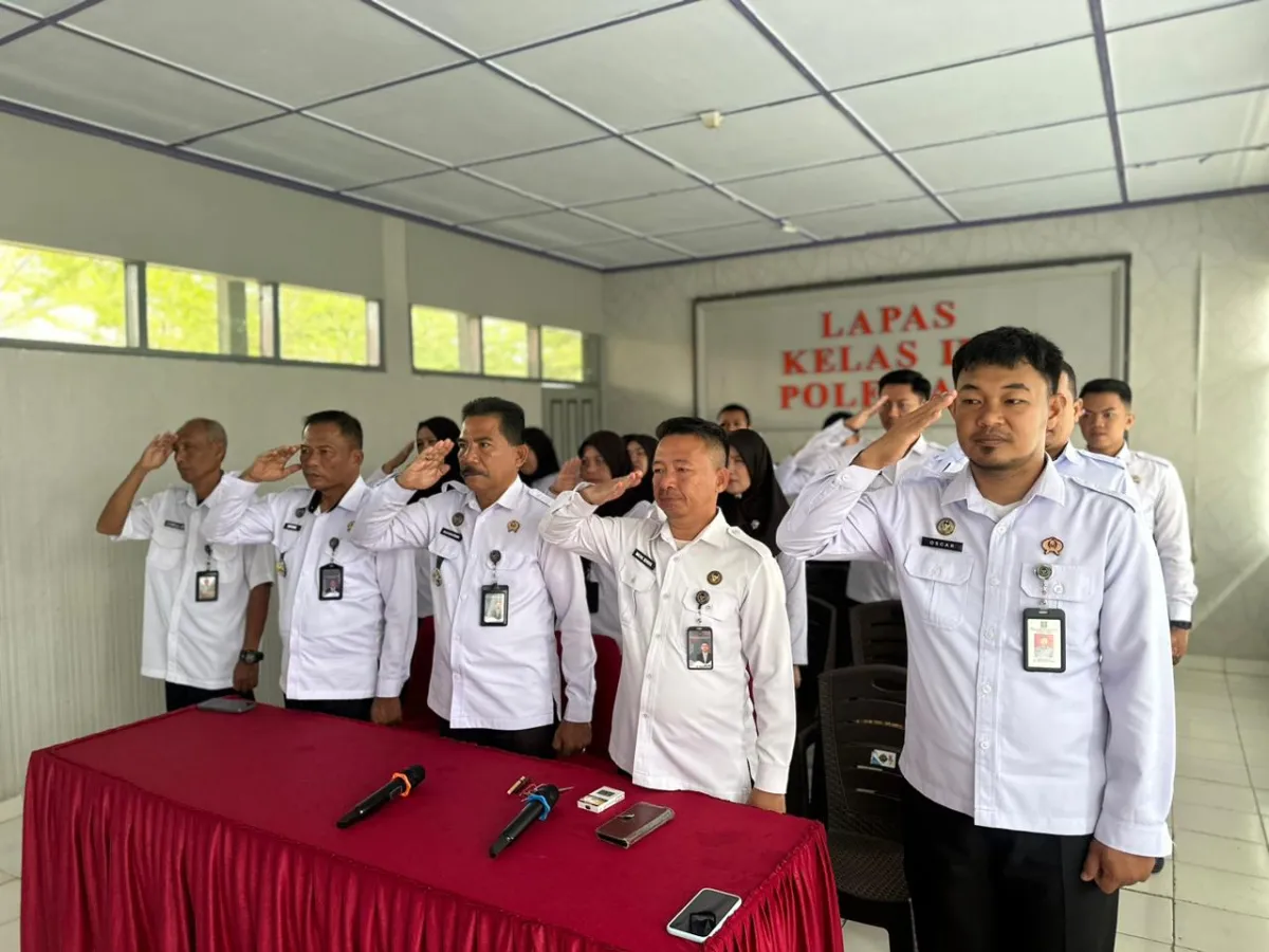 Upacara Hari Bakti Perdana Kemenimipas Langkah Bersama untuk Negeri