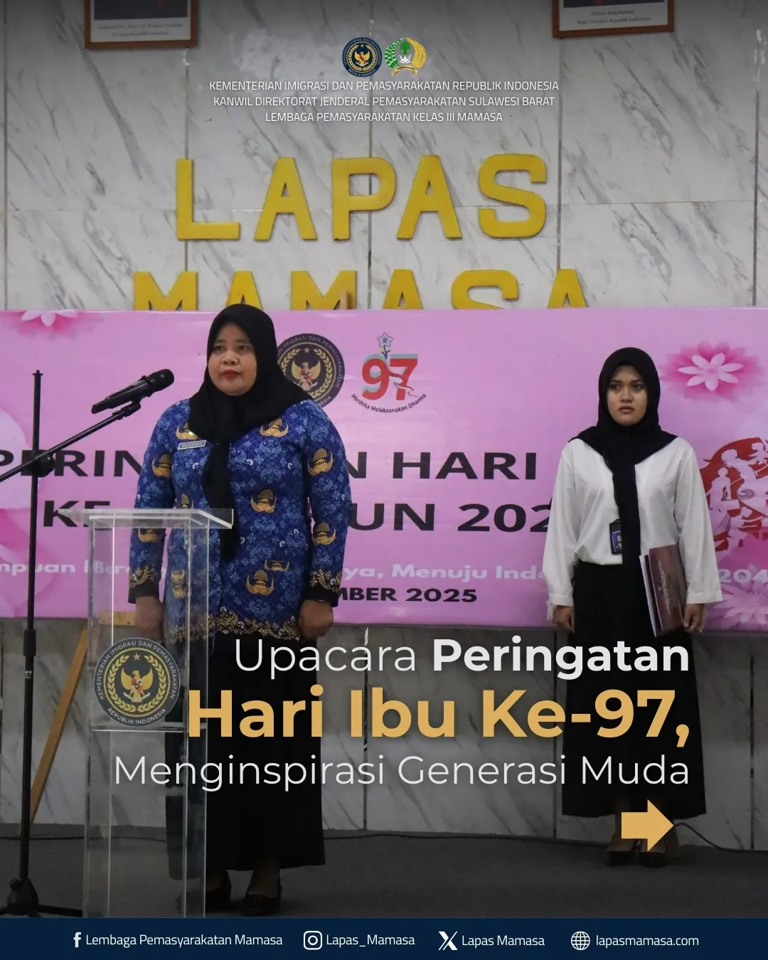 Upacara Peringatan Hari Ibu Ke-97, Menginspirasi Generasi Muda