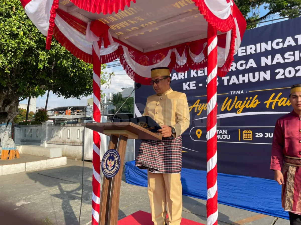 Usung Tema "Ayah Wajib Hadir", Rutan Mamuju Gelar Upacara Hari Keluarga Nasional