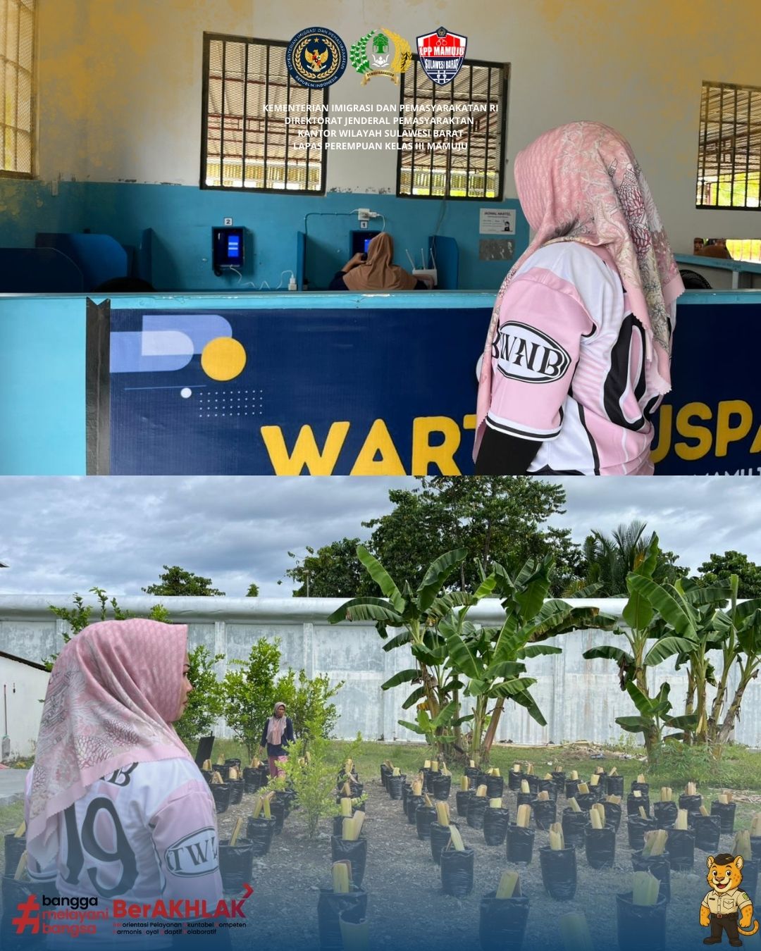 Wujud Pengawasan Humanis:Kalapas Perempuan Mamuju Lakukan Kontrol Keliling