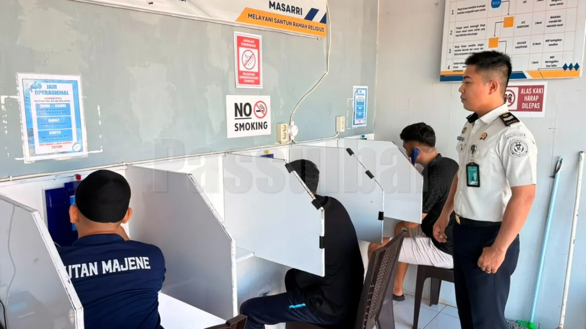Wujudkan Layanan Humanis, Rutan Majene Penuhi Hak Komunikasi Warga Binaan Melalui Wartelsuspas