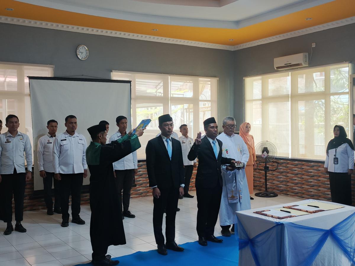 Pelantikan Jabatan Non Manajerial Pembimbing Kemasyarakatan di Lingkungan Kanwil Ditjen Pemasyarakatan Sulawesi Barat