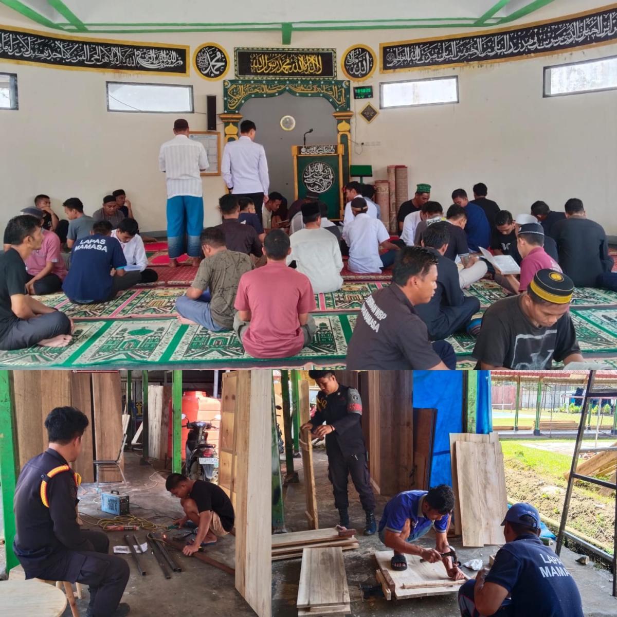 Pengawasan kegiatan Pembinaan dan area Bimker oleh Petugas pengamanan