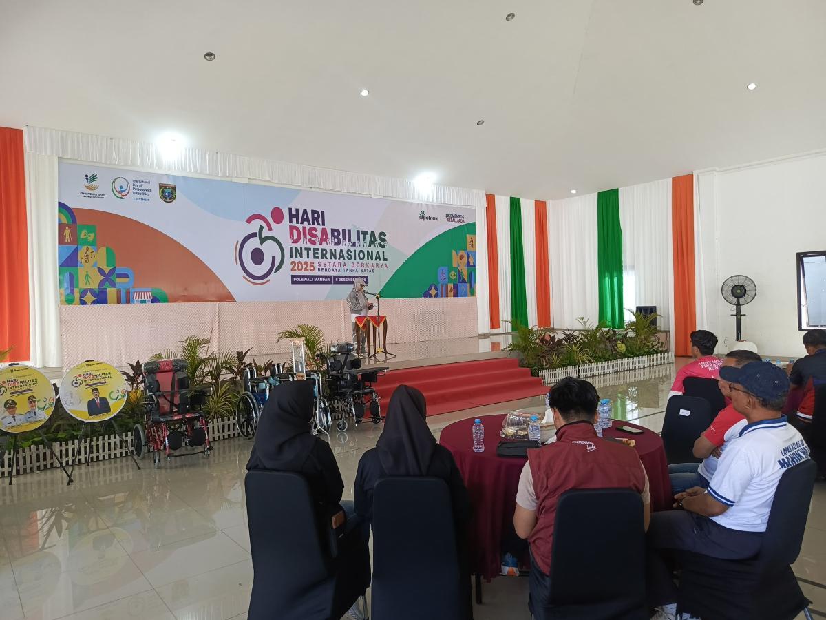 Bapas Polewali Hadiri Peringatan Hari Disabilitas Internasional 2025 di Lingkungan Pemda Kab. Polewali Mandar