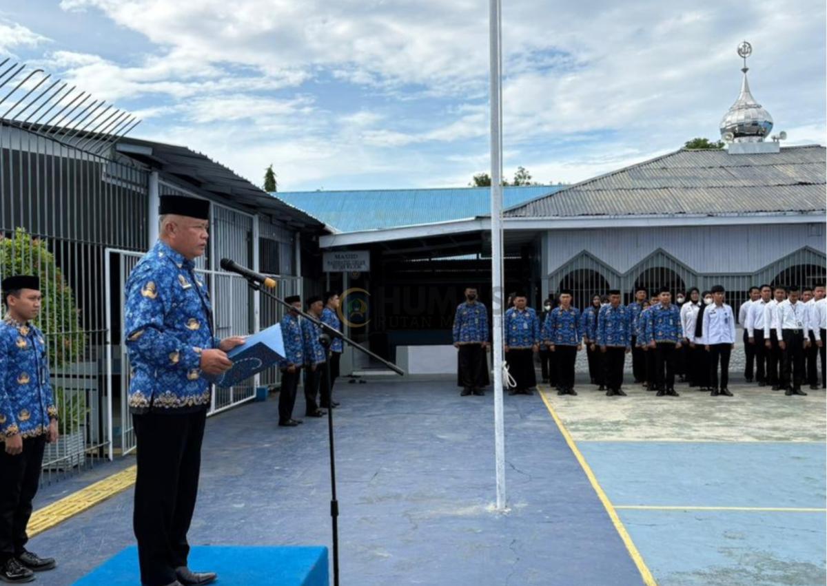 Rutan Majene Laksanakan Upacara Hari Kesadaran Nasional Dirangkaikan dengan Pembinaan Nasionalisme WBP