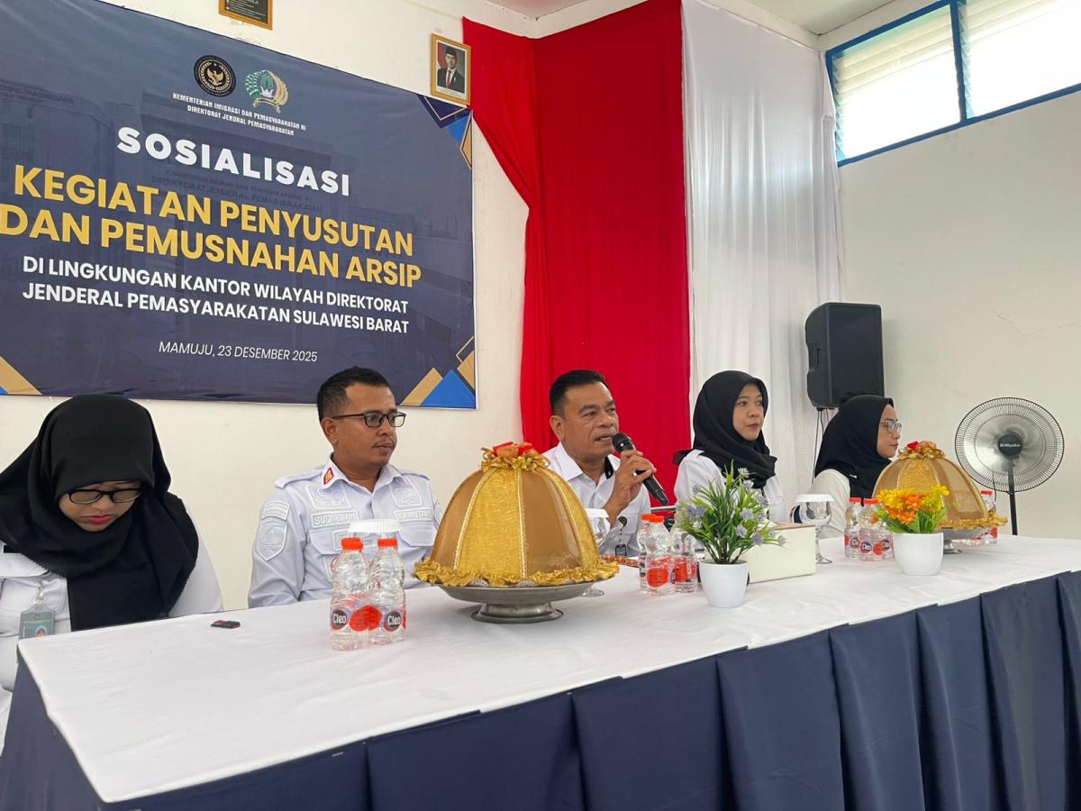 Biro Umum Setjen Kemenimipas Gelar Sosialisasi Dan Pemusnahan Arsip Di Rutan Mamuju