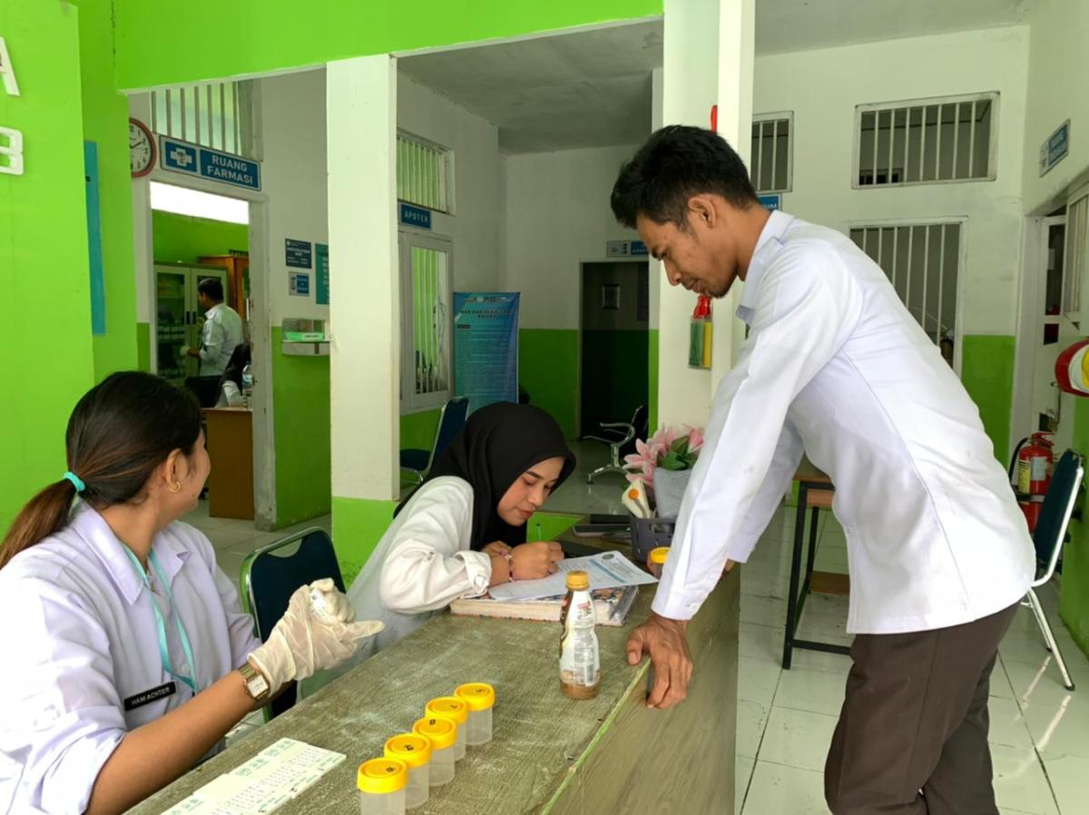 Tes Urine di Rutan Pasangkayu