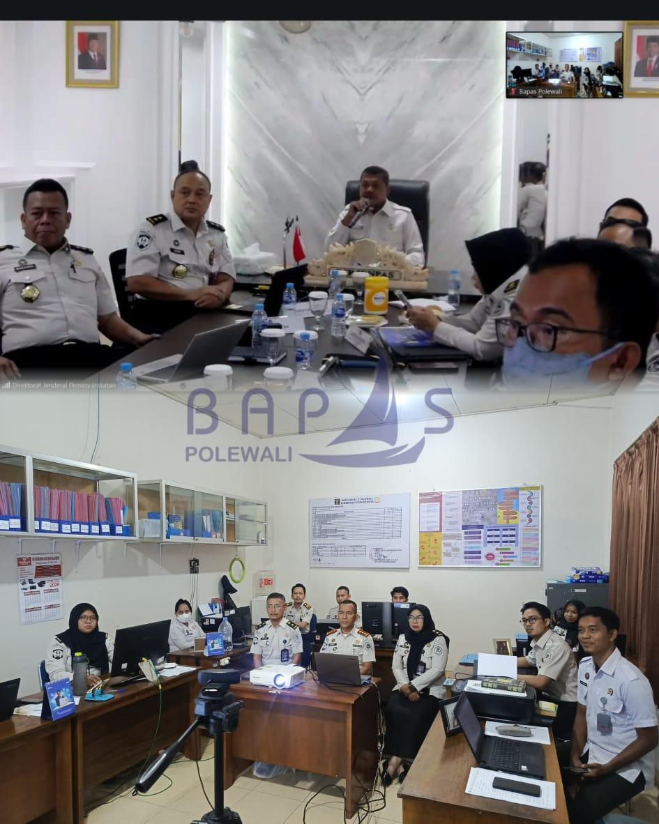 Bapas Polewali Mengkuti Pengarahan Dirjen Pemasyarakatan dalam Rangka Penerapan KUHP dan KUHAP Terbaru