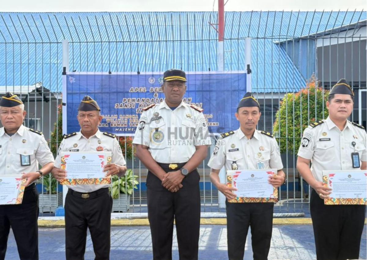 Bentuk Komitmen dan Tanggung Jawab Moral, Rutan Majene Gelar Apel Bersama dan Penandatangan Deklarasi Janji Kinerja Pegawai