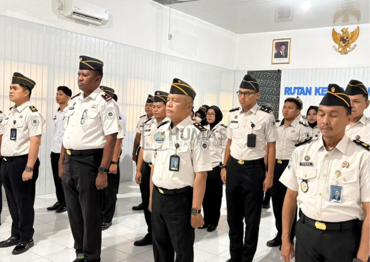 Awali 2026, Rutan Kelas IIB Majene Ikuti Apel Bersama KEMENKO HUKUM, HAM, & KEMENIMIPAS