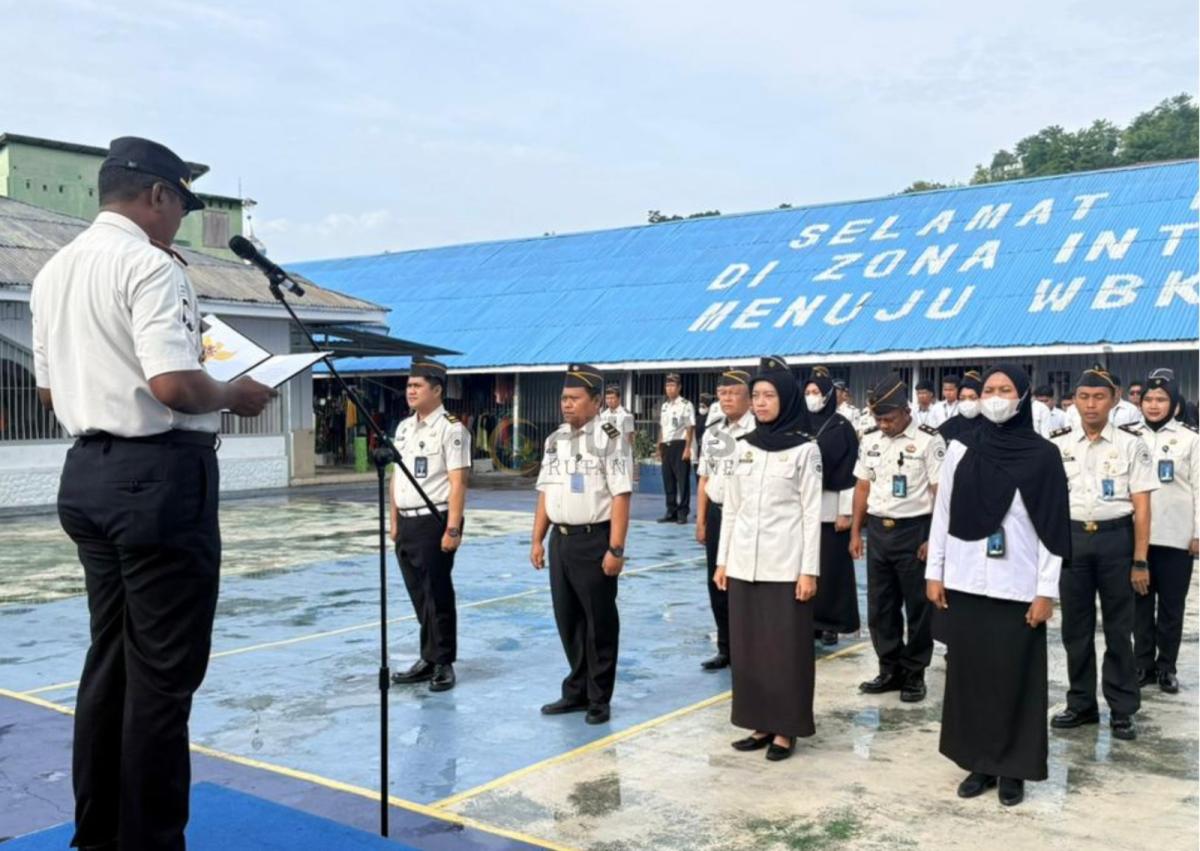 Tegaskan Komitmen Tehadap Kelancaran dan Kebersihan Pelaksanaan Tugas, Rutan Majene Kukuhkan 36 Orang Tim Kerja Pembangunan Zona Integritas Menuju WBK/WBBM
