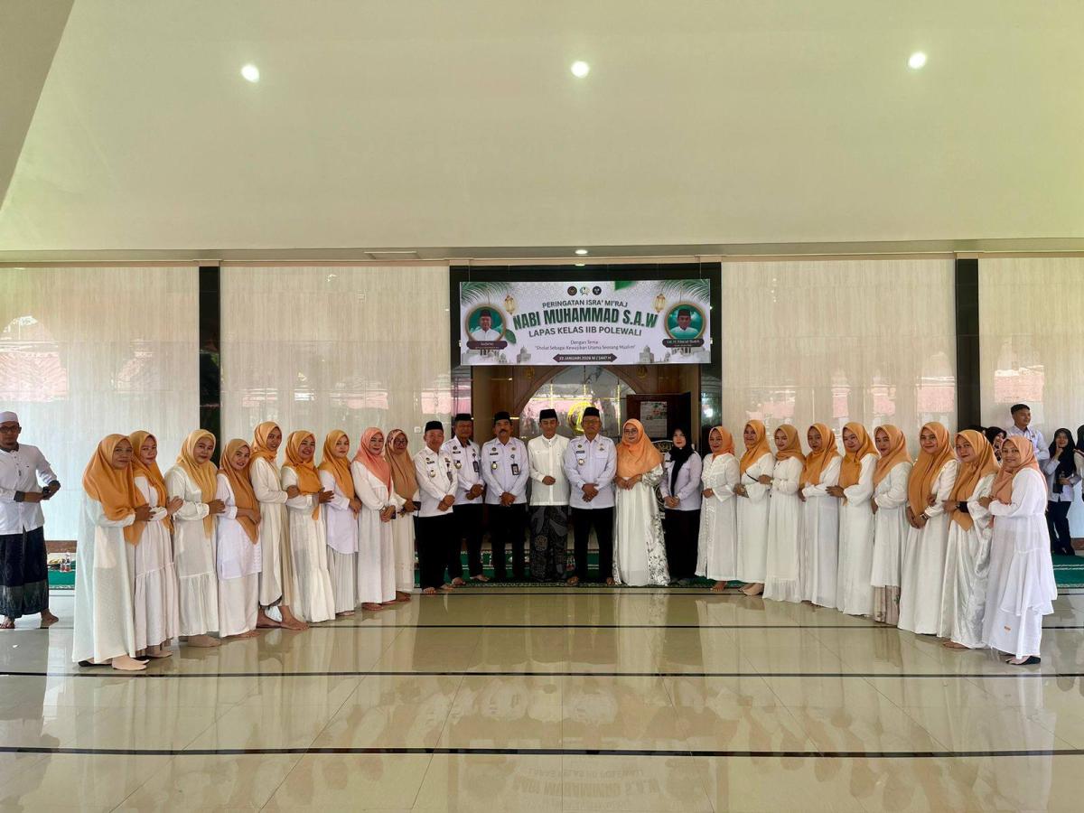 Lapas Kelas IIB Polewali Gelar Peringatan Isra’ Mi’raj Nabi Muhammad SAW