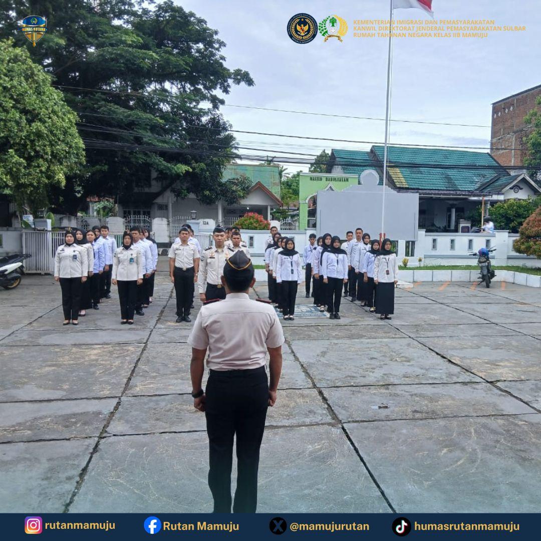 Apel Pagi Awal Tahun 2026, Kepala Rutan Mamuju Tekankan Semangat Baru dan Kinerja Optimal