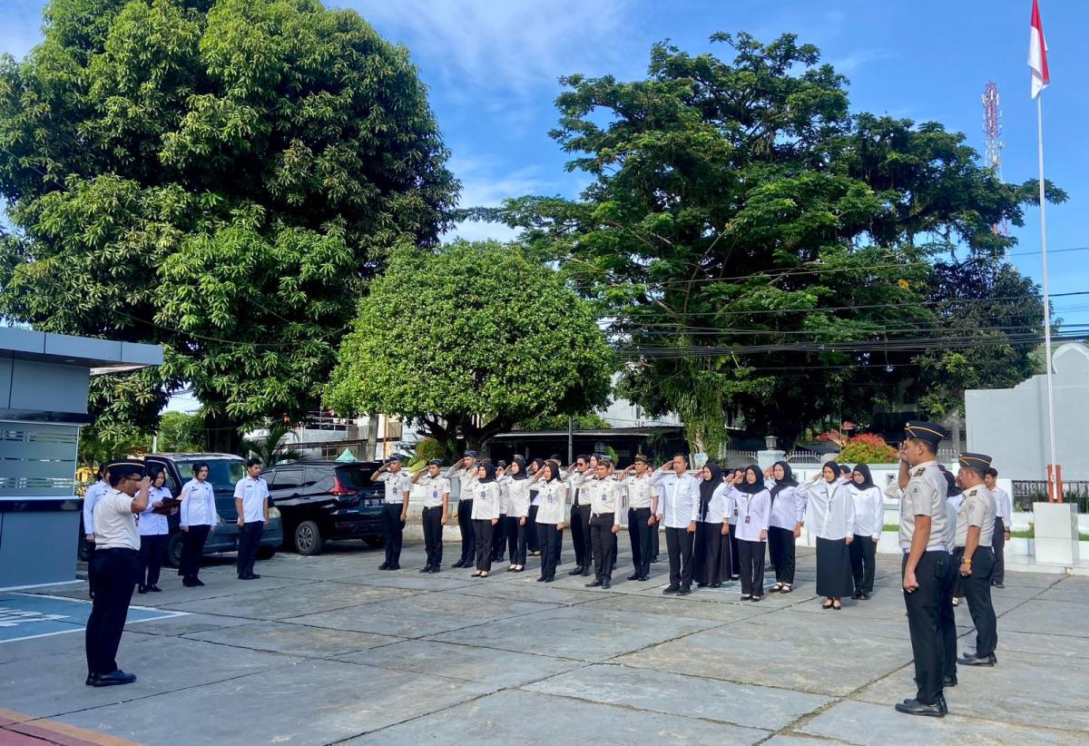 Pimpin Apel Pagi, Karutan Mamuju Tekankan Pelayanan Humanis dan Prima
