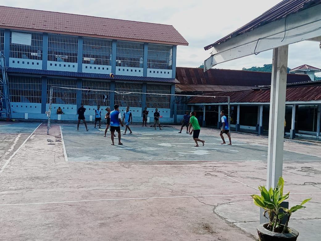 Penuhi Pembinaan Kepribadian, Rutan Mamuju Fasilitasi Kegiatan Olahraga Warga Binaan
