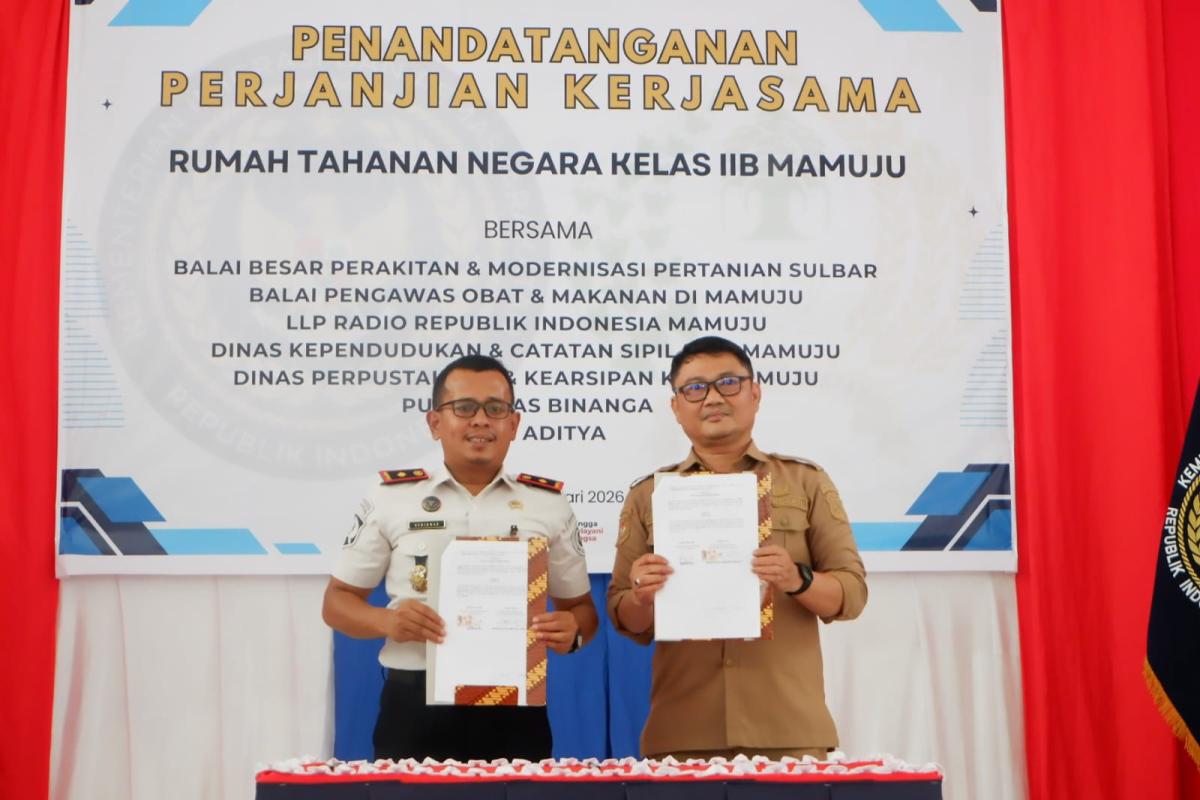 Perkuat Layanan Kependudukan Warga Binaan, Rutan Mamuju Gandeng Disdukcapil Kabupaten Mamuju