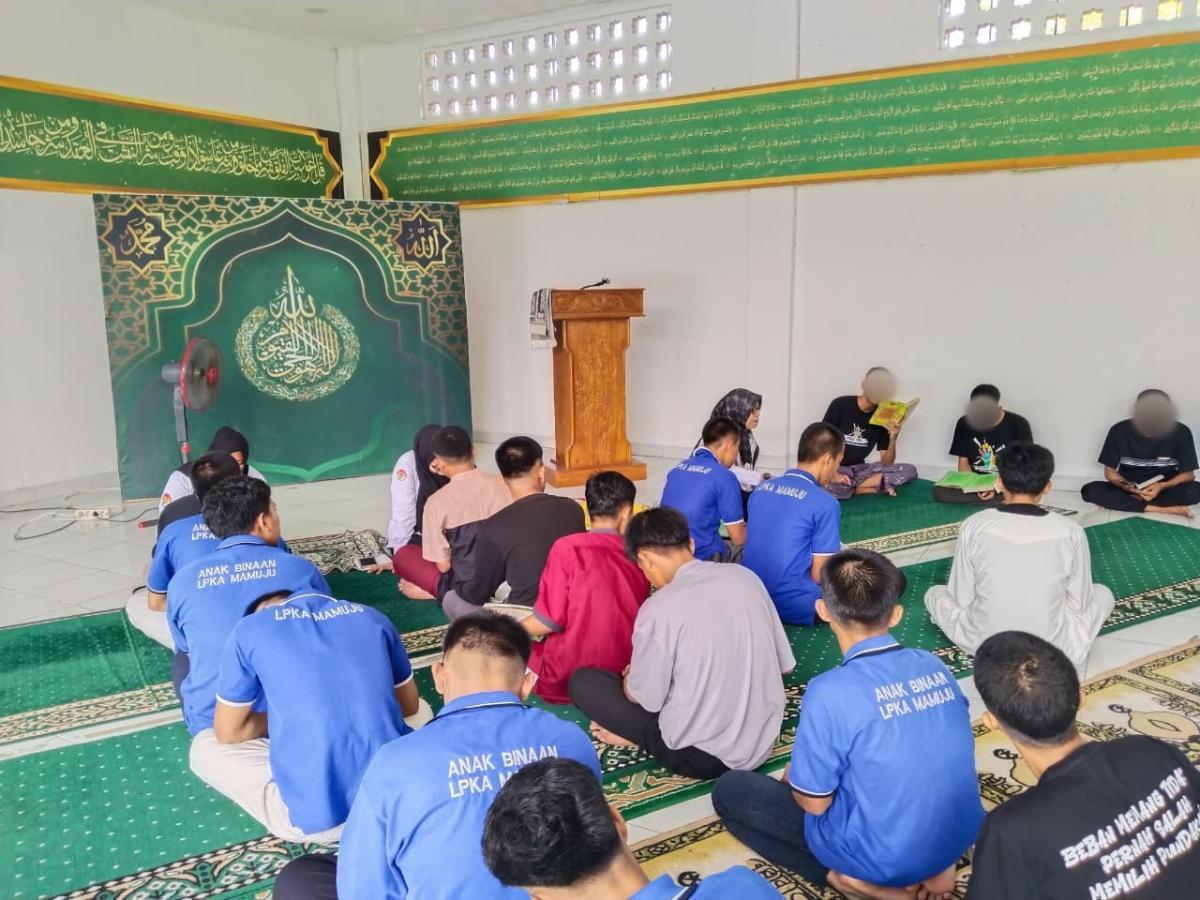 Cahaya Iman di Balik Tembok LPKA, Anak Binaan LPKA Mamuju Ikuti Pembinaan Keagamaan Bersama Kemenag Mamuju