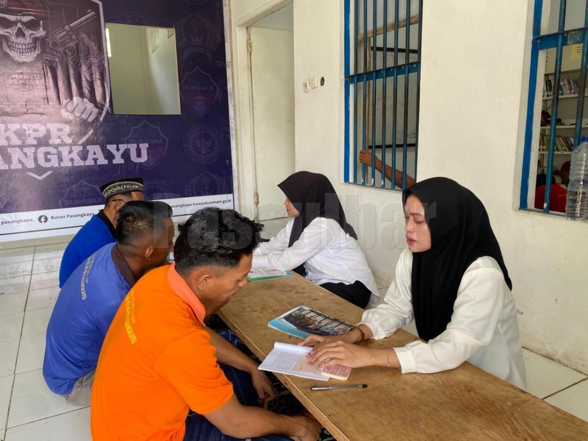 Kegiatan Pembinaan dengan Pembelajaran Buta Aksara Kepada Warga Binaan Pemasyarakatan di Rutan Pasangkayu